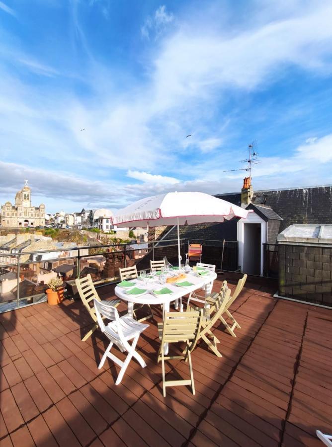 Ferienwohnung Le Balcon Des Vents Granville Exterior foto