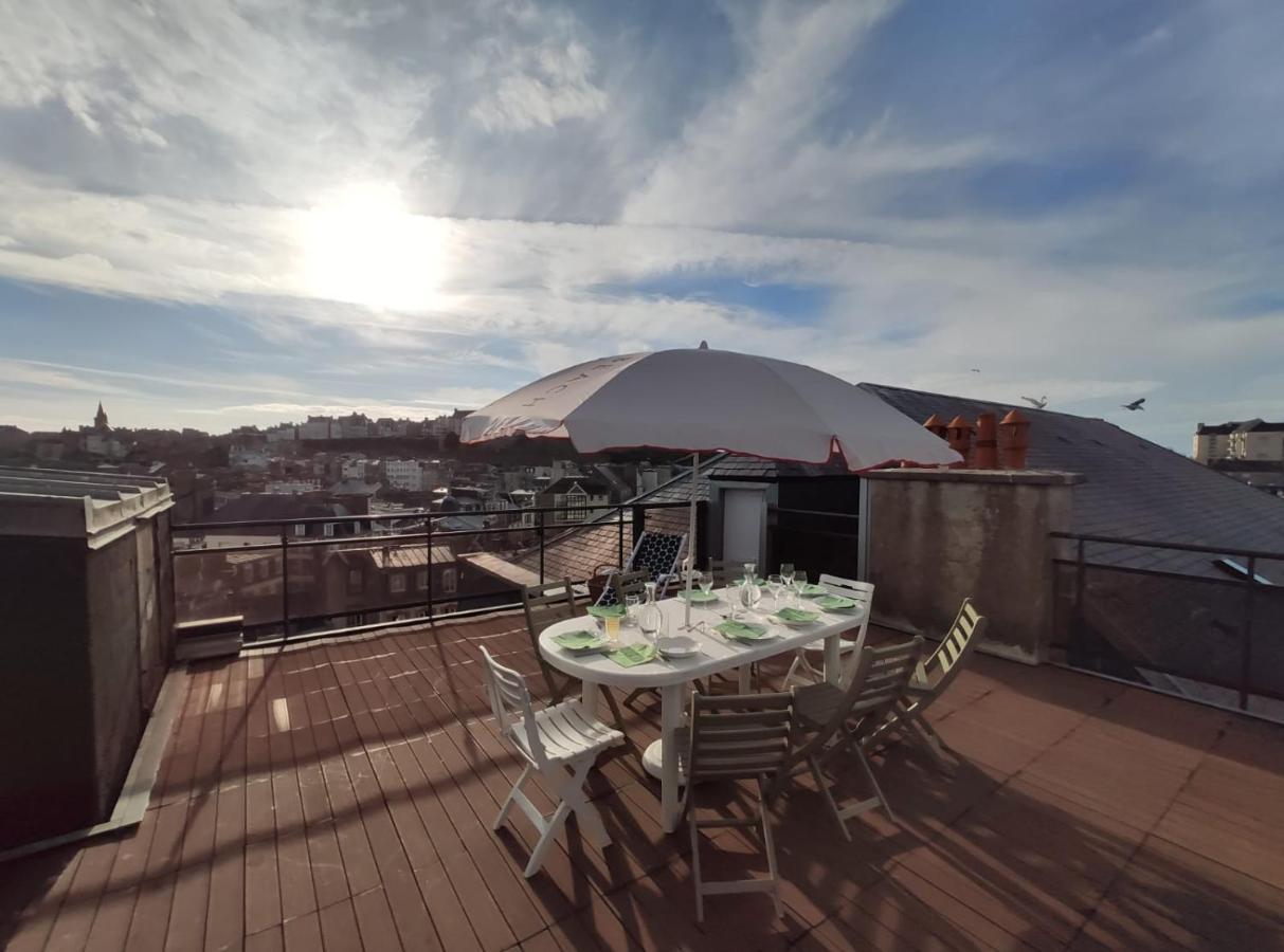 Ferienwohnung Le Balcon Des Vents Granville Exterior foto