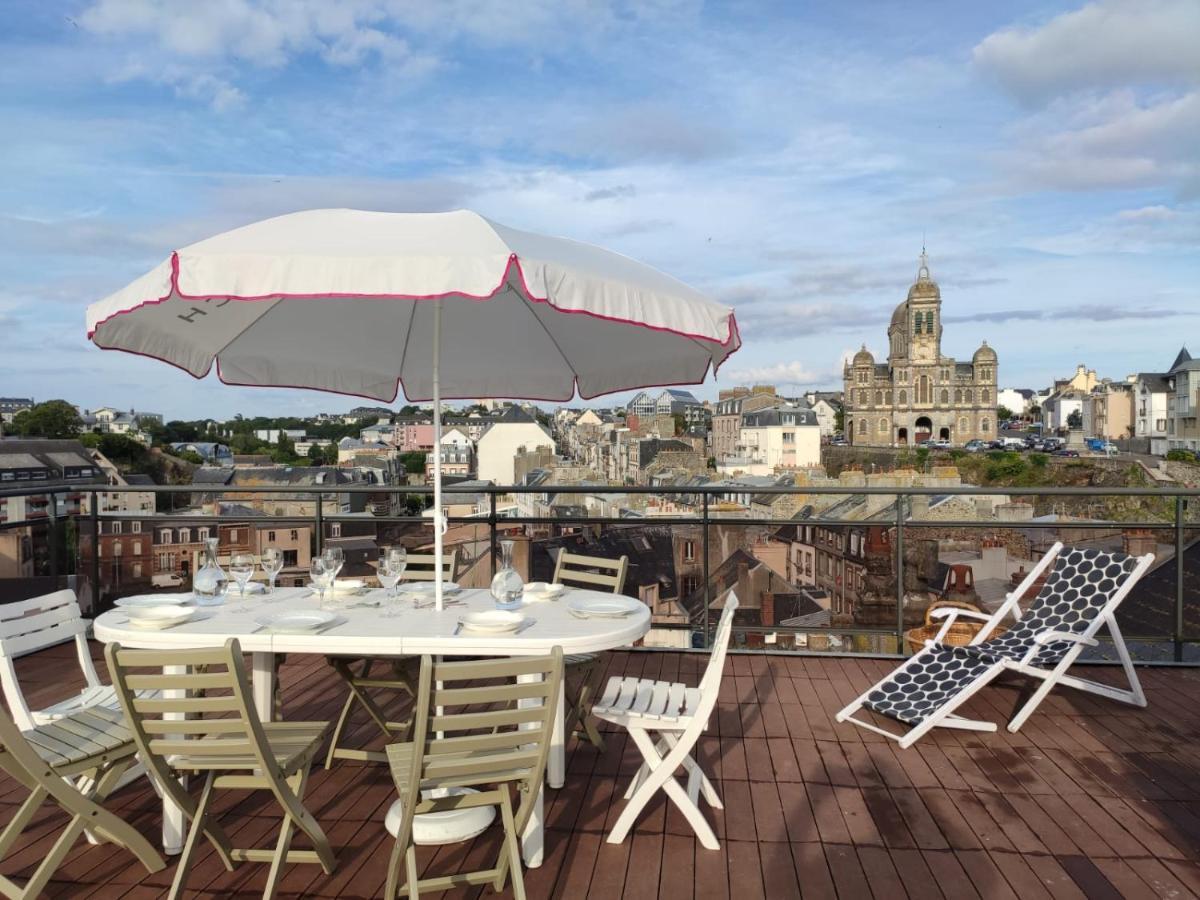 Ferienwohnung Le Balcon Des Vents Granville Exterior foto